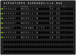 Regular domestic flights are operated to medellin or the. Barranquilla Ernesto Cortissoz Airport Departures Baq Flight Schedules