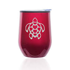 (1) libbey irish coffee mug glasses. Stemless Wine Tumbler Coffee Travel Mug Glass With Lid Turtle Hearts Fuchsia Walmart Com Walmart Com
