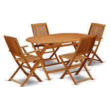 Acacia Wood Outdoor Patio Set Offers An Outdoor Table Foldable Chairs Number Of Chair Option Patio Furniture Deals Garden Furniture Sets Patio Dining Set
