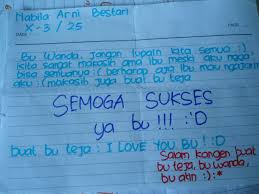 Tak tahu apa fungsinya, mungkin kerana reka bentuknya yang cantik dan selain magnet, frame pun menjadi pilihan hadiah hari guru. Kata Kata Perpisahan Untuk Guru Ppl Bahasa Inggris