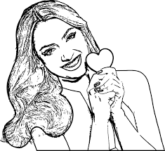 Hadise Boyama Sayfasi Sayfa Boyama Cizimler Sarkicilar Boyama Sayfalari