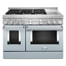 blue/purple kitchenaid appliances