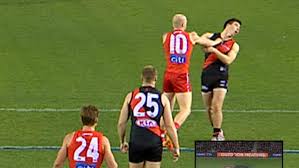 In a contest that was close and. Afl 2018 Essendon V Sydney Swans Zak Jones Reported Devon Smith Trips Luke Parker