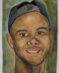 Watercolour painting with a child