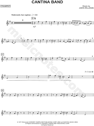 Cantina Band Trumpet From Star Wars Sheet Music Trumpet Solo In G Major Download Print Star Wars Sheet Music Clarinet Sheet Music Alto Sax Sheet Music