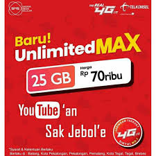 Lagipula banyak juga promo yang berlaku bagi pengguna. Kuota Data Telkomsel Unlimited Max 25gb Shopee Indonesia