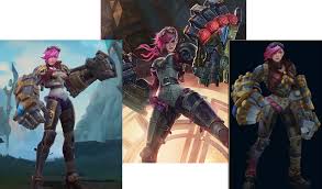 Wild rift champions are directly inspired by the champions from league of legends. Am I The Only One Already Jealous Of Vi S Model For Wild Rift Left It Just Looks So Much More Like The Splash Art Centre Than The Model For The Pc Version