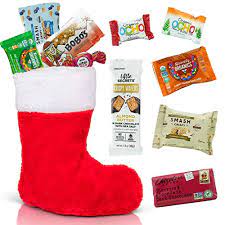 High to low most popular title manufacturer newest oldest availability Amazon Com Healthy Stocking Gift Pre Filled Stockings Stuffers With Candy Treats Gourmet Snacks Wonderful Gift For Family Kids Grocery Gourmet Food