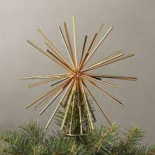 Check spelling or type a new query. Burst Gold Tree Topper Reviews Cb2 Gold Tree Topper Modern Christmas Tree Boho Christmas Tree