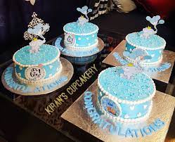 Birthday cake with photo ; Baby Boy Announcement Cakes Cupcakes By Kiran Facebook