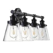 Menards vanity light with outlet. Patriot Lighting Connell Matte Black Vanity Light At Menards