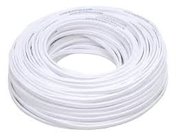Cable eléctrico POT 2 x 12, 100 m color blanco