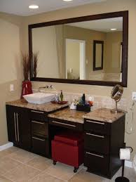 Single Vessel Sink Vanity With Make Up Area Design Build Planners Master Bathroom Master Bathroom Design Elegant Bathroom Design