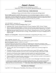 This stylish cv template has been designed with engineering roles in mind, although it could easily be adapted to a multitude of other positions. Entry Level Electrical Engineer Sample Resume Monster Com