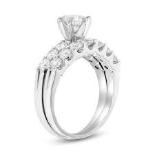 2 Ct Tw Diamond Bridal Set In 14k White Gold Zales