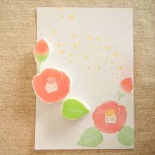 椿のはんこ はんこ 手作り はんこ 年賀状 デザイン