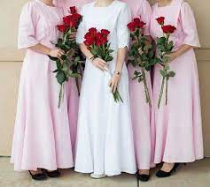 Men can pick up the right outfit to wear at an indian wedding depending on the role they have in the occasion, or even on the specific function of that day. I Love This Sleeve And Skirt Idea Mennonite Bridesmaid Dresses Mennonite Dress Bridesmaid Dresses Wedding Bridesmaids Dresses Blue