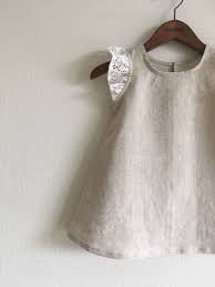 リネン 肩レースaラインワンピース サイズ90 sewing baby clothes baby clothes patterns kids outfits