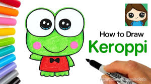 How to Draw a Cute Frog | Sanrio Keroppi - YouTube