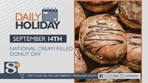 Daily Holiday National Cream Filled Donut Day Youtube