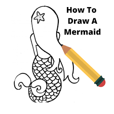 It can be used to outline, fill in, and shade. How To Draw A Mermaid Step By Step Drawing Guide