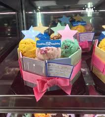 Untuk menu beverages, disediakan strawberry float, baskin robbins blast, baskin robbins milkshake, avocado float, chocolate float, green. Harga Kek Aiskrim Baskin Robbins Budak Bandung Laici