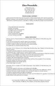Professional Manufacturing Cost Accountant Templates To Showcase Your Talent Myperfectresume