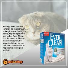 ever clean total cover kokusuz kedi kumu 6 lt kedi hayvan evcil hayvanlar
