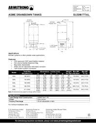 Boosters Asme Drawdown Tanks Submittal S A Armstrong