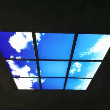 Blue led ceiling lights for homes. 3d Artificial Blue Sky 40w 600x600 Led Ceiling Skylight Panel Home Lighting Buy Sky Led Panel Light Blue Sky Led Ceiling Panel Decorative Led Light Panel Product On Alibaba Com