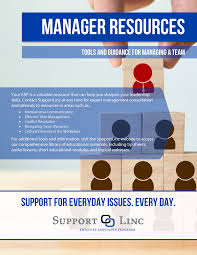 Manager Resources Flyer Employee Assistance Programs Interpersonal Communication Effective Time Management