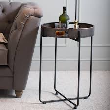 Industrial Metal Tray Table Copper Tray Table Side Table Table
