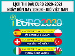Lượt trận thứ ba vòng bảng euro 2021. Lá»‹ch Thi Ä'áº¥u Trá»±c Tiáº¿p Euro 2020 2021 Hom Nay 20 6 Giá» Viá»‡t Nam