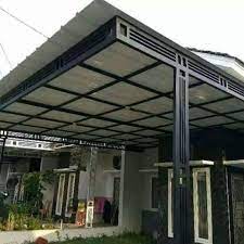 Dalam sebuah bangunan, baik itu bangunan rumah, gedung, ataupun bangunan lainnya pasti dibutuhkan konstruksi yang kuat dan kokoh karena. Kanopi Minimalis Besi Galvanis Atap Galvalum Solartuff Alderon Upvc Konstruksi Dan Taman 799424790