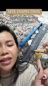When it comes to utility pipes, especially plumbing pipes, proper usage and  application of materials is a must. # #site #architect #architecture  #reelsfacebook #inspection #construction #housing ...