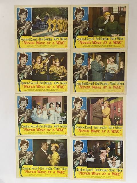 Never Wave at A Wac 1953Vintage Lobby Card Set w Rosalind Russell & Marie  Wilson | eBay