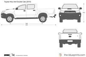 Toyota Hilux 4x4 Double Cab Vector Drawing Toyota Hilux Toyota 4x4