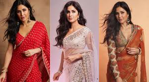 From Sheer Nets To Classic Sequins, Here Are 7 Sarees We Want From Katrina  Kaif's Closet - Elle India