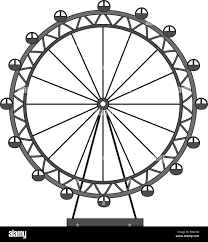 London Eye Wheel Landmark England Vector Illustration Stock Vector Image &  Art - Alamy