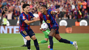 With the participation of Hamza Abdelkarim: a five-goal storm sends Barcelona back to the top of La Liga