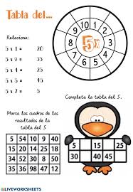Las Tablas De Multiplicar Online Worksheet You Can Do The Exercises Online Or Download The Worksheet As Pdf In 2020 Online Activities School Subjects Workbook