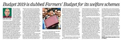 We share key highlights from the budget, insights from our tax experts, related publications and more. Radha Mohan Singh On Twitter Read My Authored Article Budget 2019 Farmers Budget In Dna 06 02 2019 Https T Co 1kgzkcguqf Newstoknow