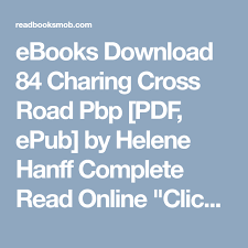 Ebooks Download 84 Charing Cross Road Pbp Pdf Epub By Helene Hanff Complete Read Online Click Visit Button To Access Full Reading Online Pdf Download Pdf