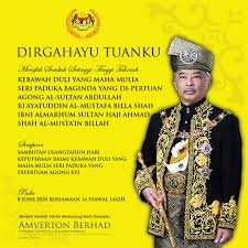 Yang dipertuan agong ydpa ke 15. Amverton Dymm Spb Yang Di Pertuan Agong Adalah Lambang Facebook
