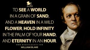 To See A World In A Grain Of Sand And A Heaven In A Wild Flower Hold Infinity In The Palm Of Your Hand And Eternity In An Hour Magicalquote