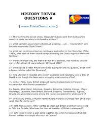 Funny trivia questions and answers. History Trivia Questions V Trivia Champ