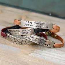 Inspirational Bracelet Leather Bracelet Inspirational Etsy Motivational Jewelry Bible Verse Bracelet Inspirational Bracelets