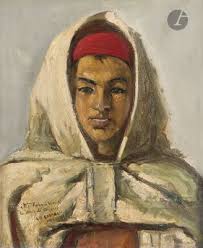 Yves GANNE (1931-2019) La becquée, circa 2000 Oil