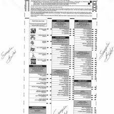 Example Sample Ballot From An Actual Us Election Download Scientific Diagram