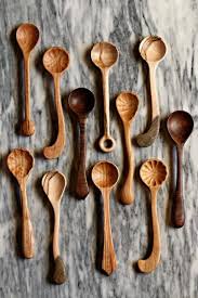 These Beautiful Hand Carved Spoons Are Larger Than Our Popular Miniature Serving Spoons The Hand Carved Wooden Spoons Wood Kitchen Utensils Wood Spoon Carving